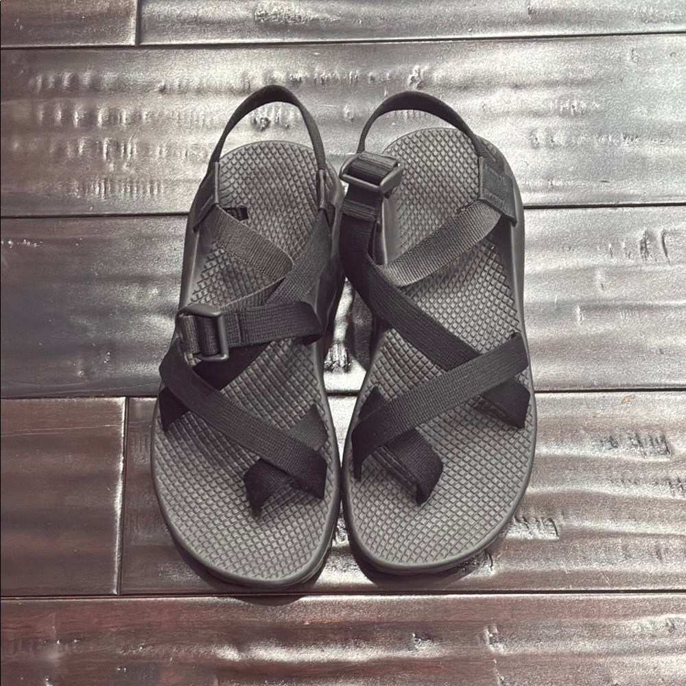 Chaco Dark Gray Strappy Sandals